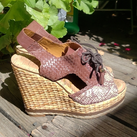 Sam Edelman Tinley Lace-Up Wedge Platforms - Picture 4 of 8